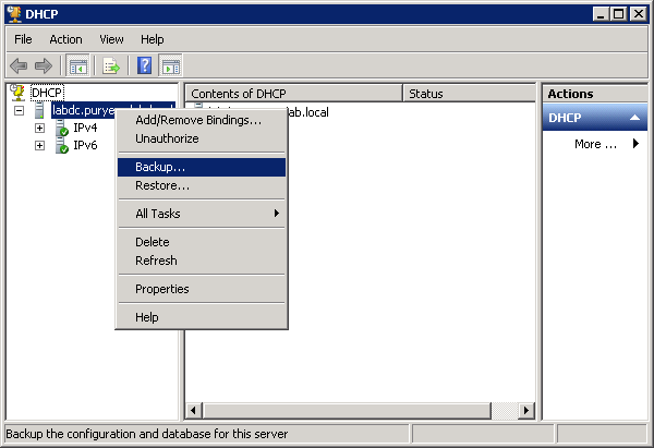 Windows Server DHCP Backup And Restore 1
