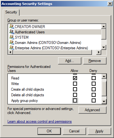 group policy select group